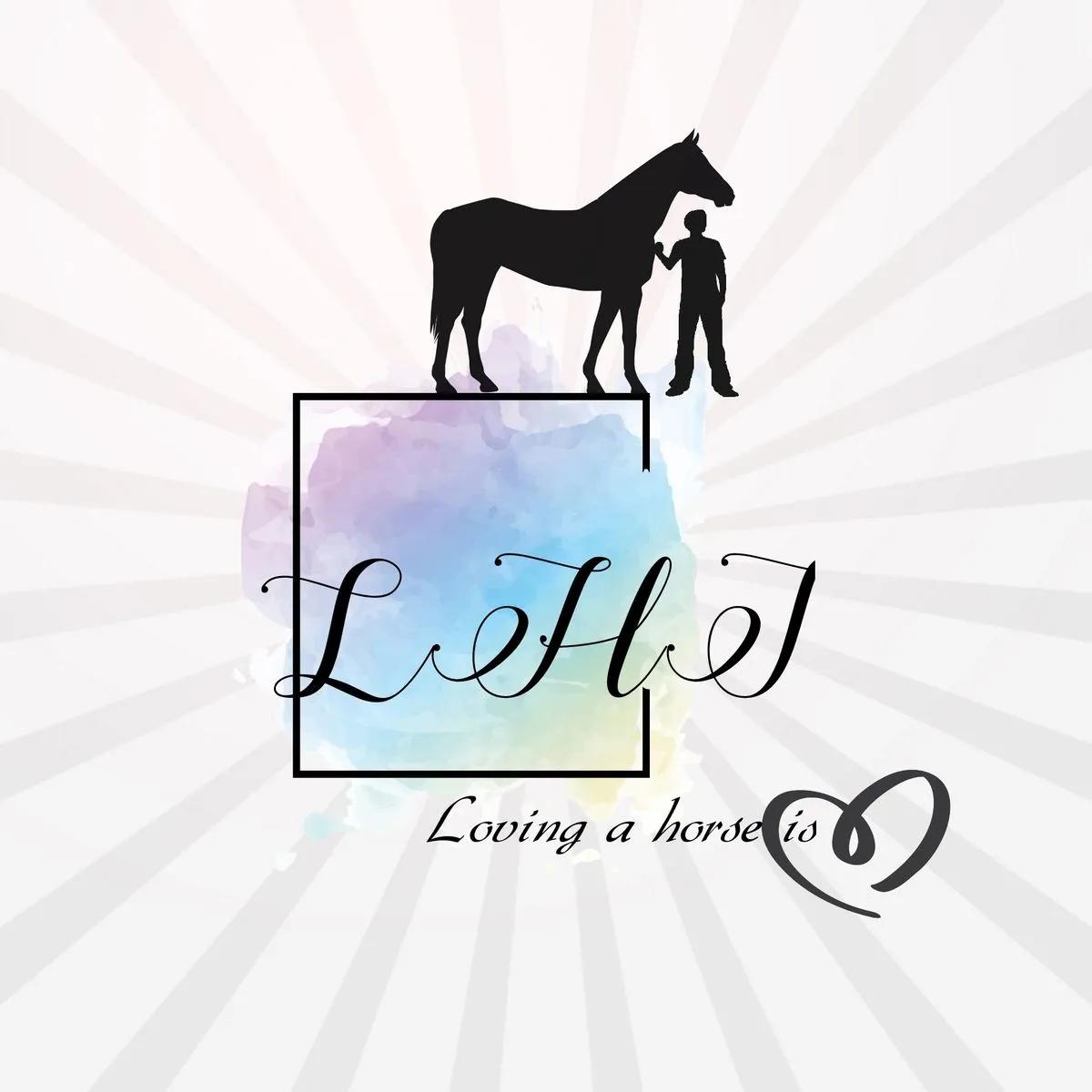Логотип Loving a horse is..